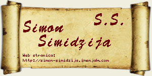 Simon Simidžija vizit kartica